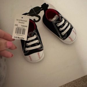 Little infant baseball shoes